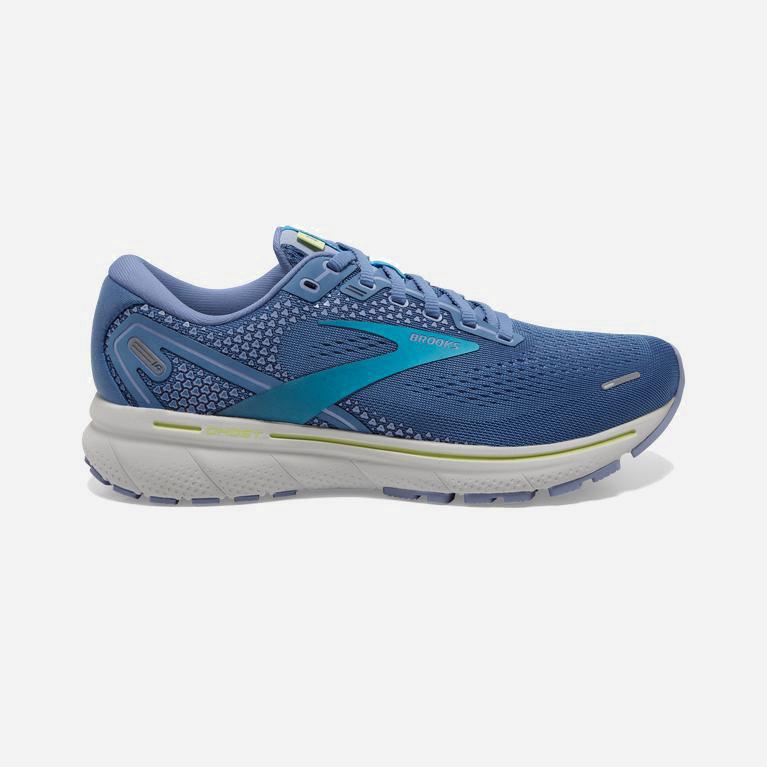 Brooks Women's Ghost 14 Cushioned Road Running Shoes Singapore - Blue/Ocean/Oyster (42537-NQOC)